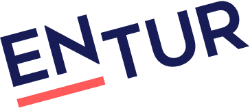 Entur-logo som er rotert cirka 30 grader