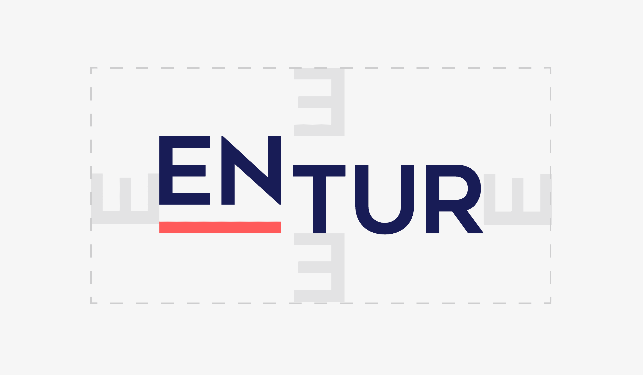 Entur-logo med frisone tilsvarende fontstørrelsen